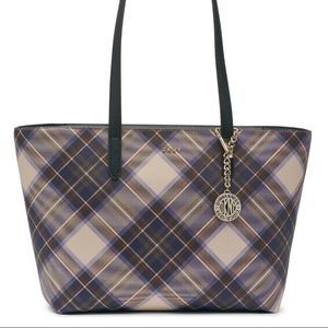 DKNY Plaid tote for sale!